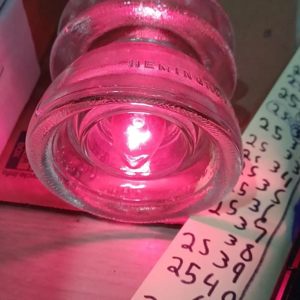 C7 5W Light Pink Box of 25 Replacement Bulbs Transparent 130v NOS Show Craft